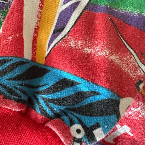 Vintage Scoreboard red Hawaii Beach surf boys sweatshirt sz 7 made in usa surf - Picture 6 of 7